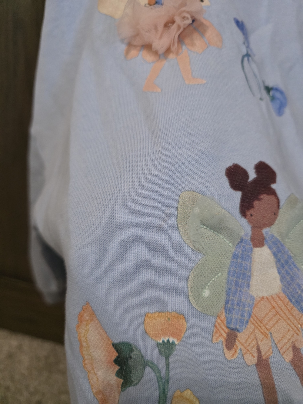 Next Light Blue Fairy Embroidered Sweatshirt - Picture 4 of 6